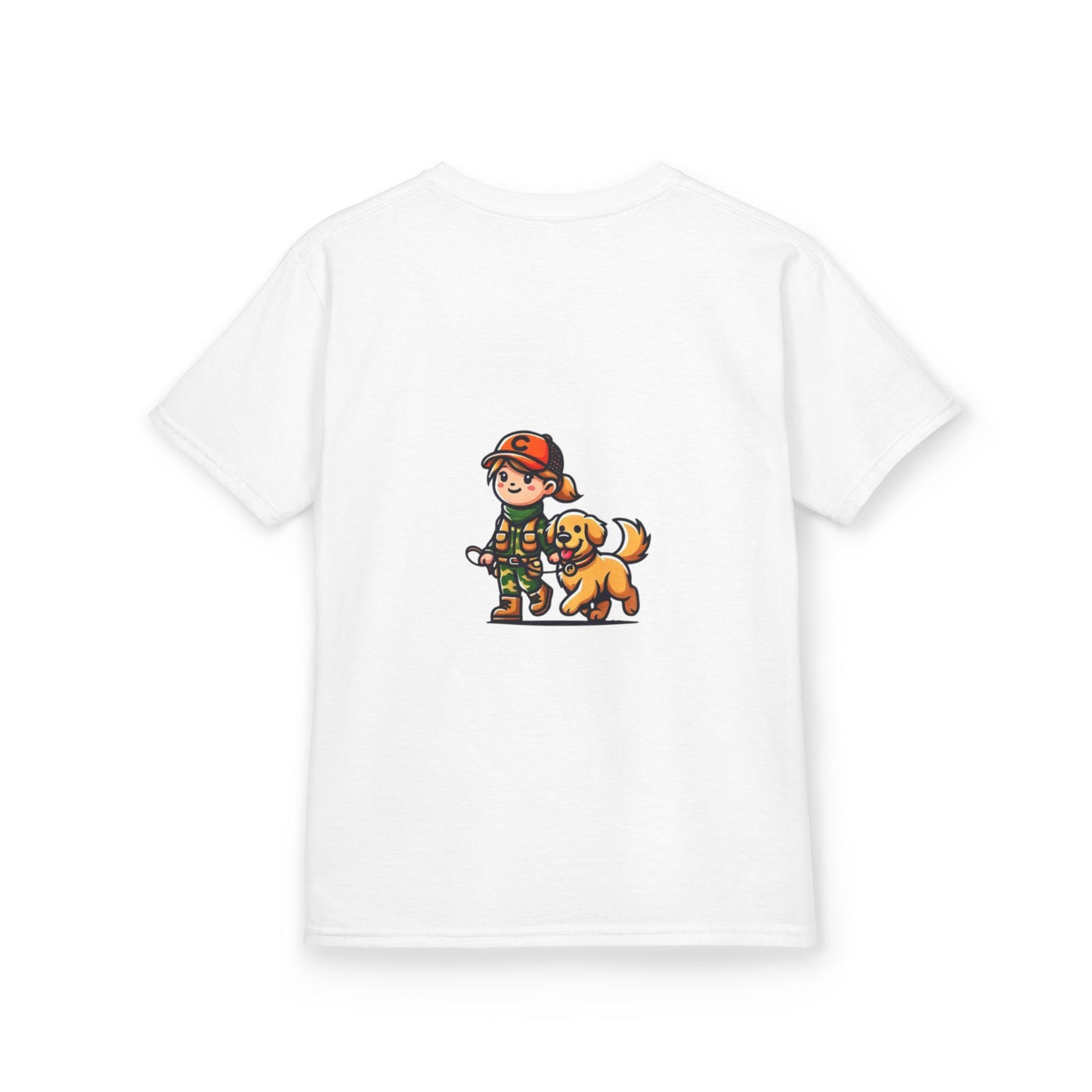 Kids Girl and her dog
