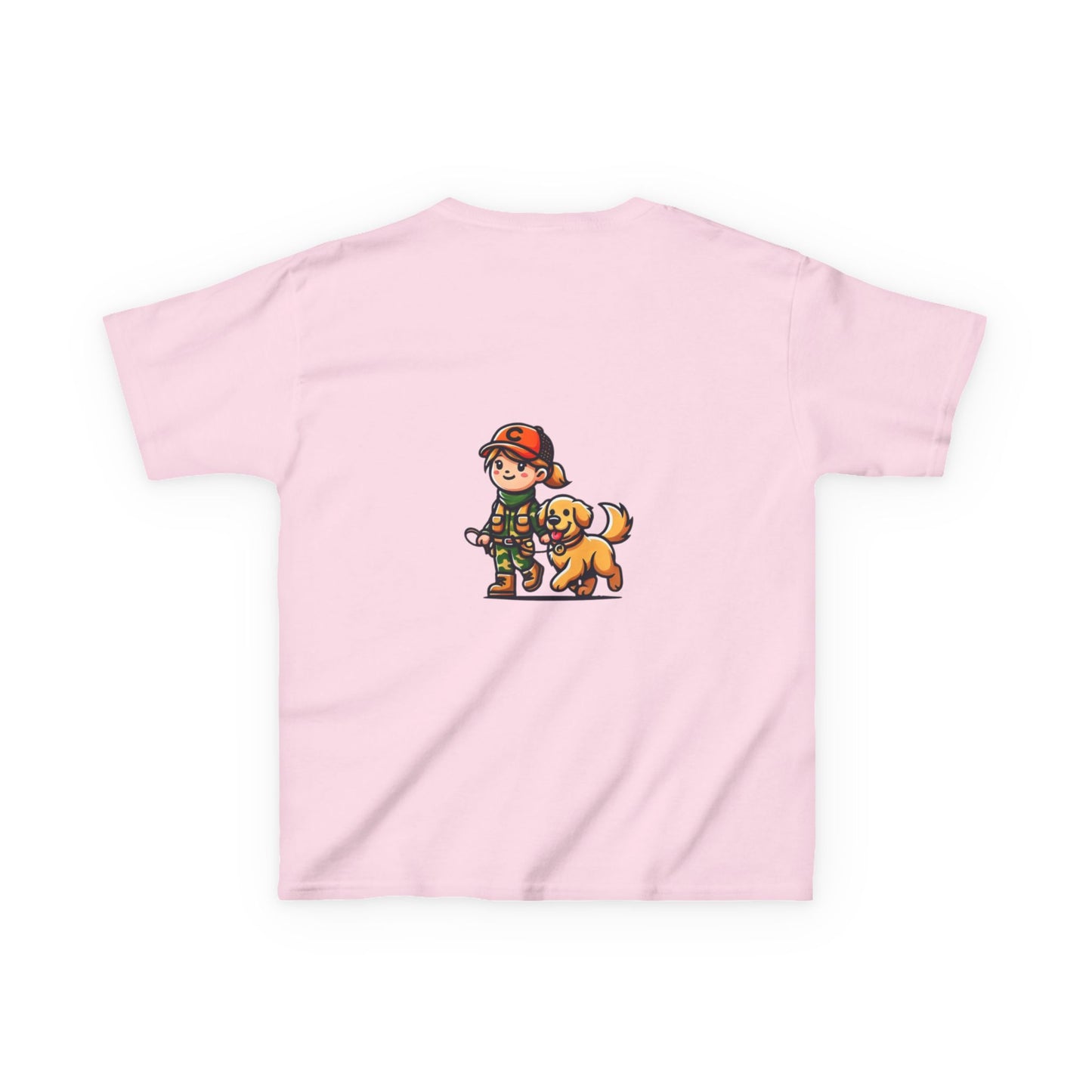 Kids Girl and her dog