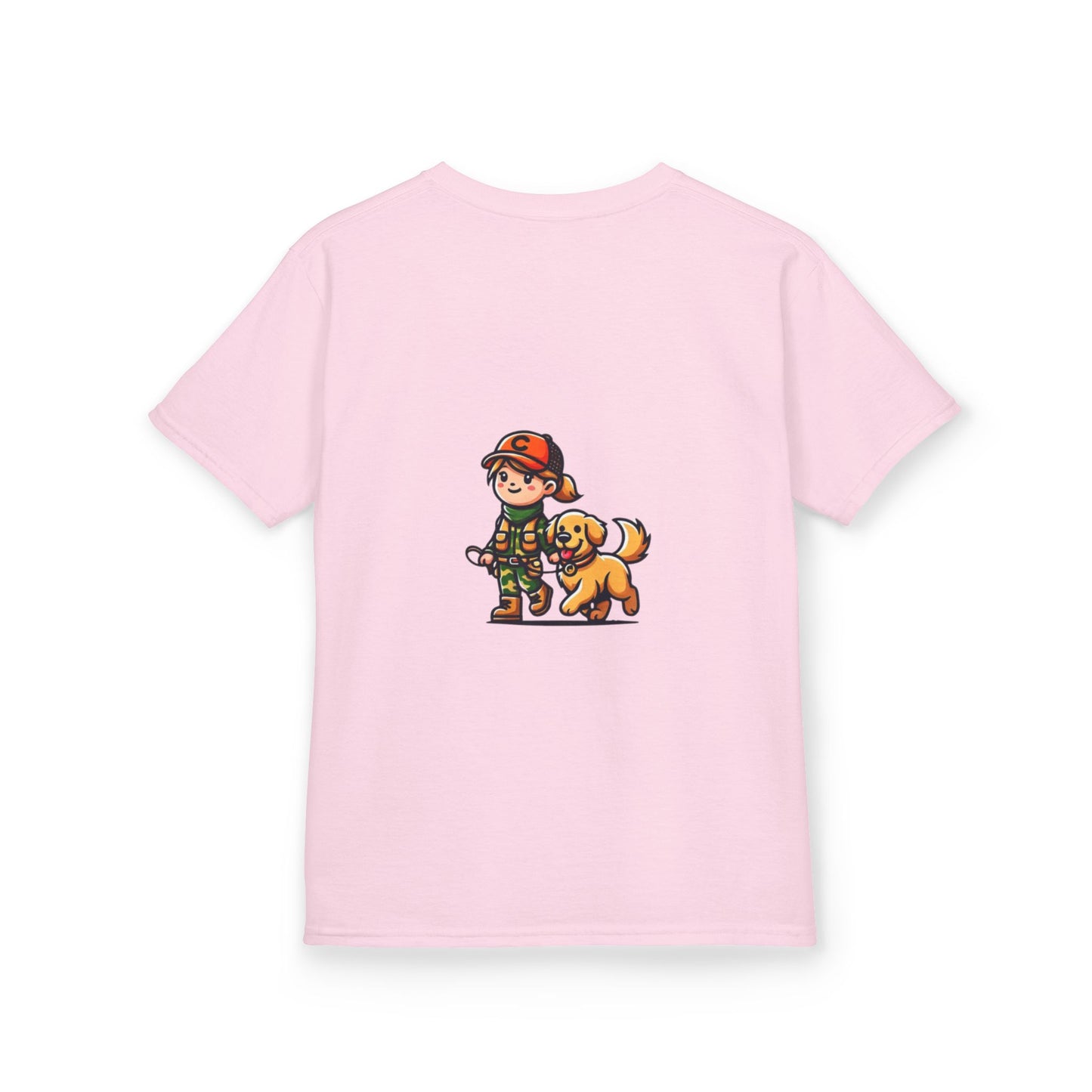 Kids Girl and her dog