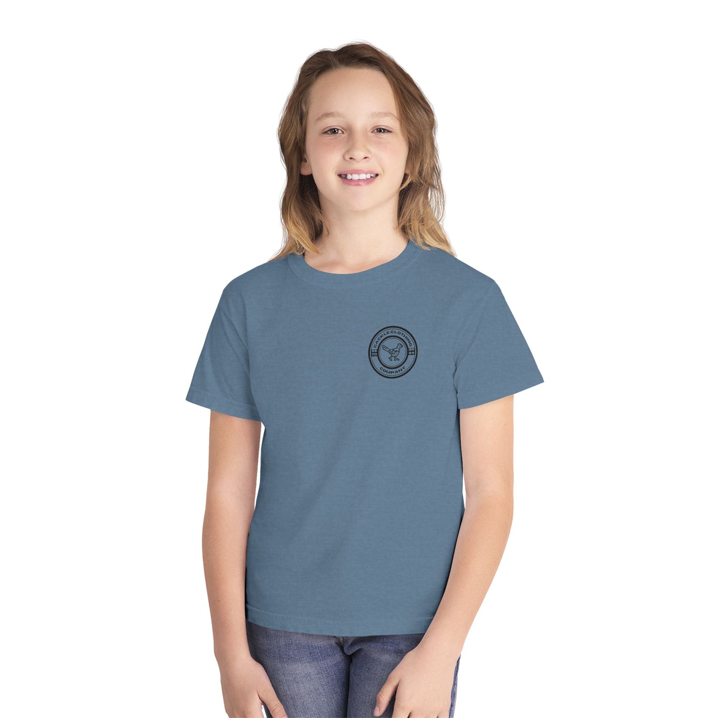 Youth Tee — Surfing Pheasant Graphic Tee (Mint)