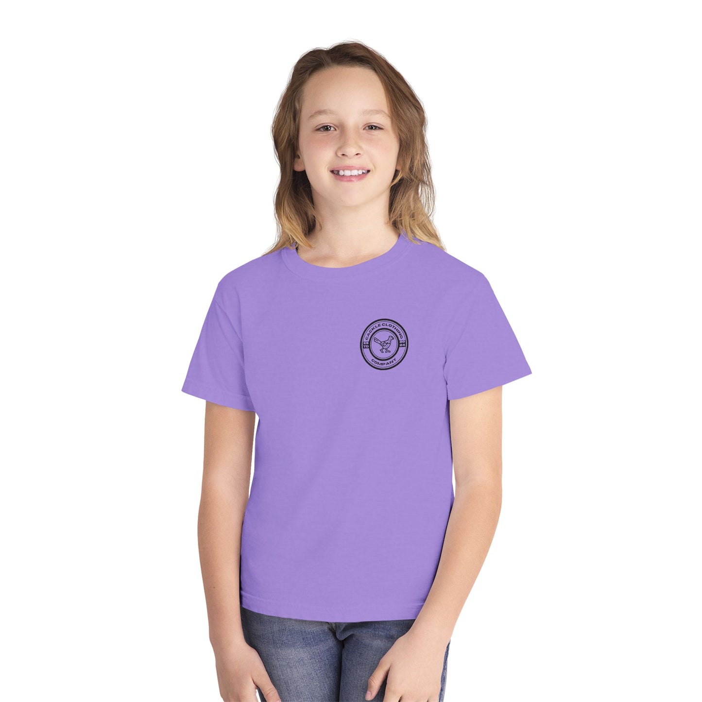 Youth Tee — Surfing Pheasant Graphic Tee (Mint)