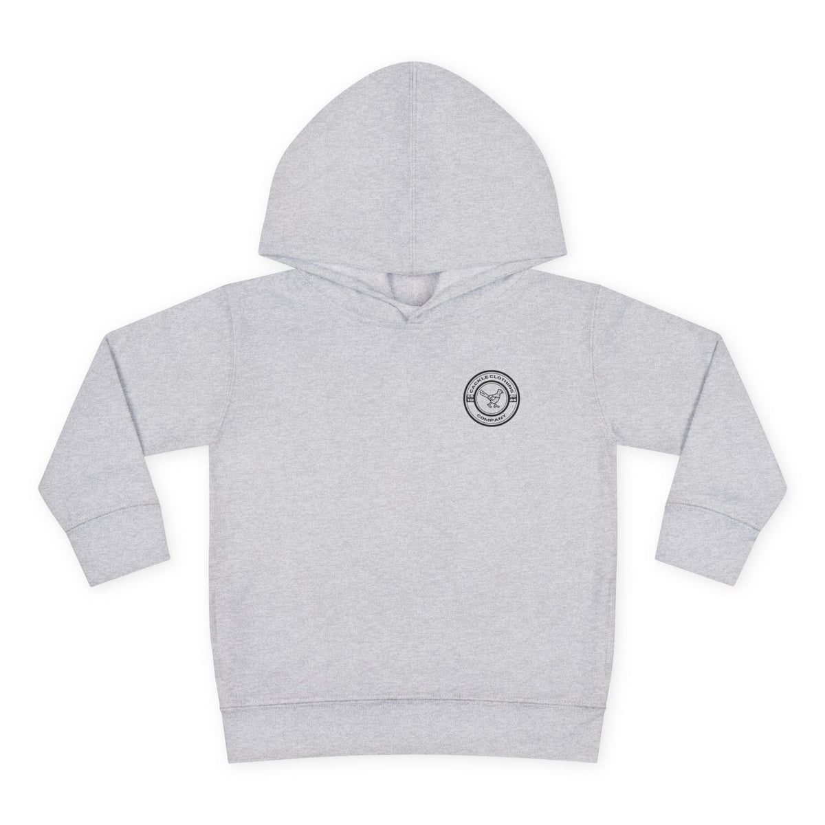 Toddler Hoodie — Pheasant on Tractor Graphic ("Cackle")