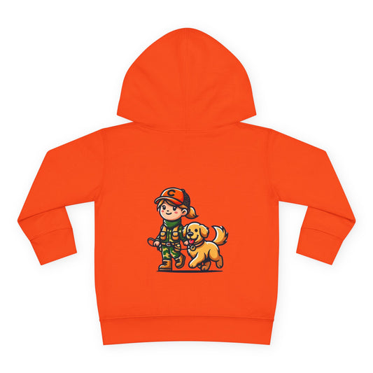 Girl and Her Dog Toddler Hoodie