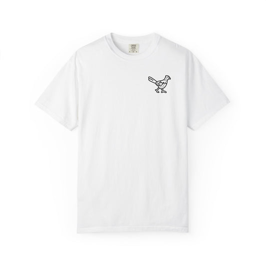 Pheasant Hunting Graphic T-Shirt — "Cackle Clothing Company" Outdoor Shooter Tee