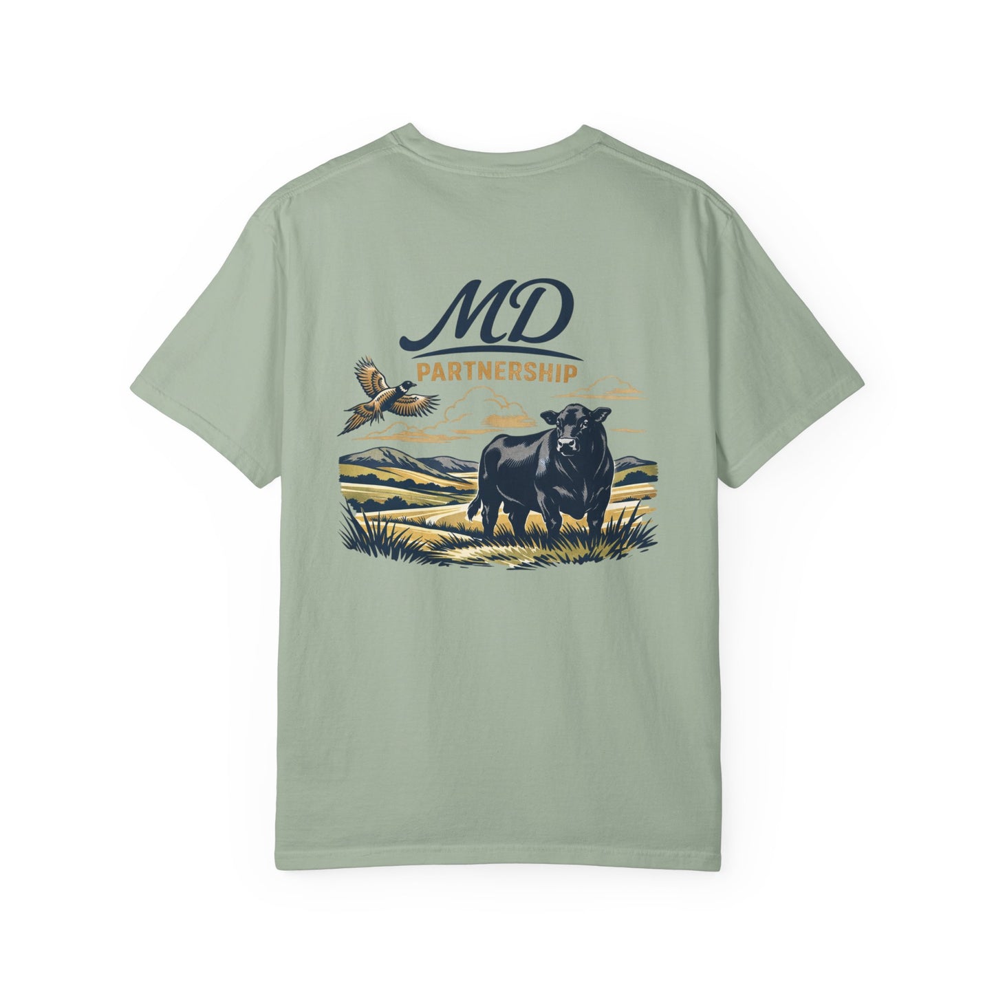 MD Partnership Ranch Tee — Cattle & Pheasant Graphic T-Shirt