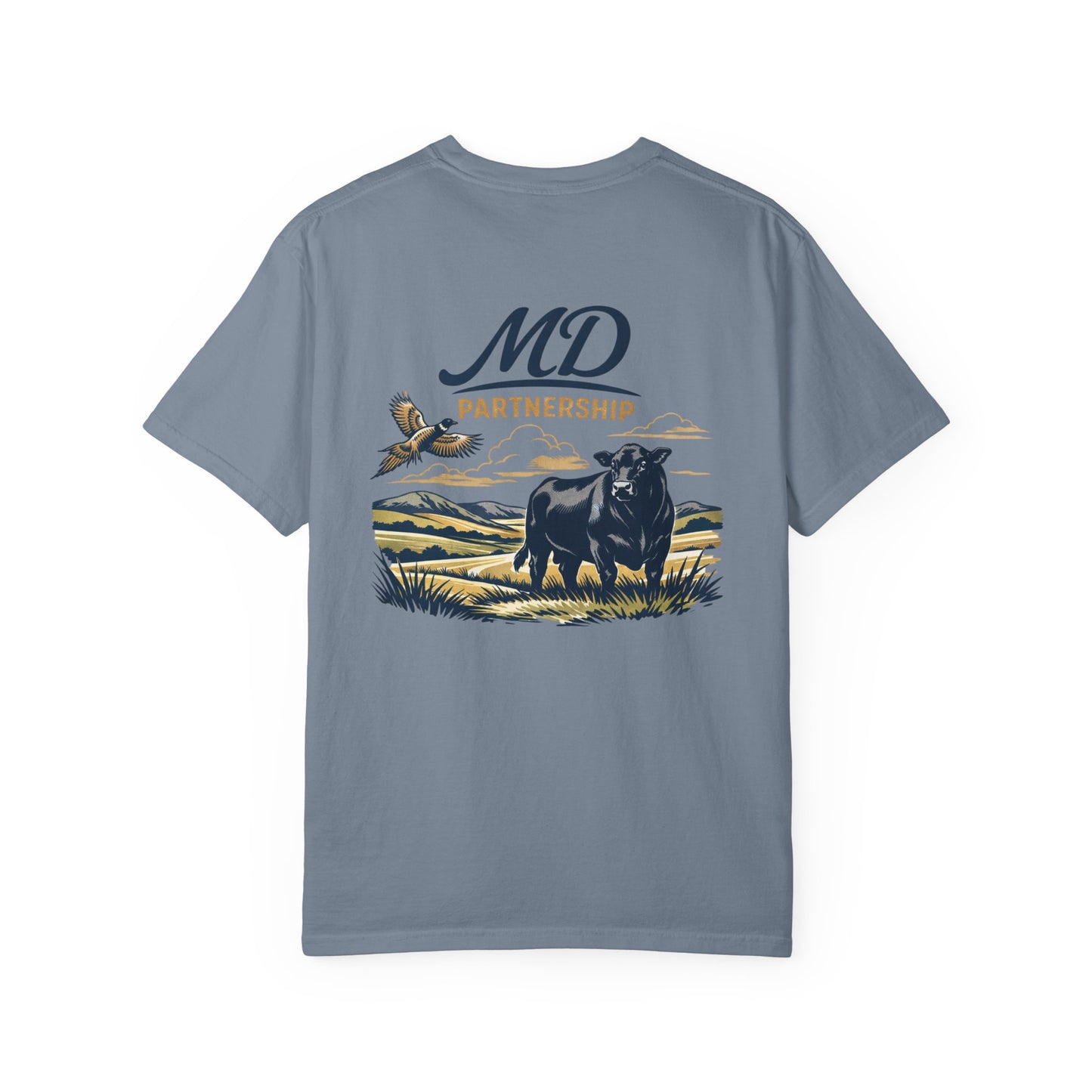 MD Partnership Ranch Tee — Cattle & Pheasant Graphic T-Shirt