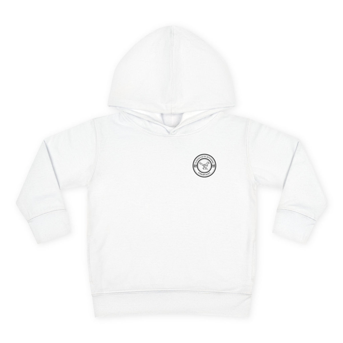 Toddler Hoodie — Pheasant on Tractor Graphic ("Cackle")