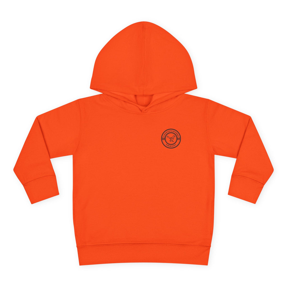 Toddler Hoodie — Pheasant on Tractor Graphic ("Cackle")