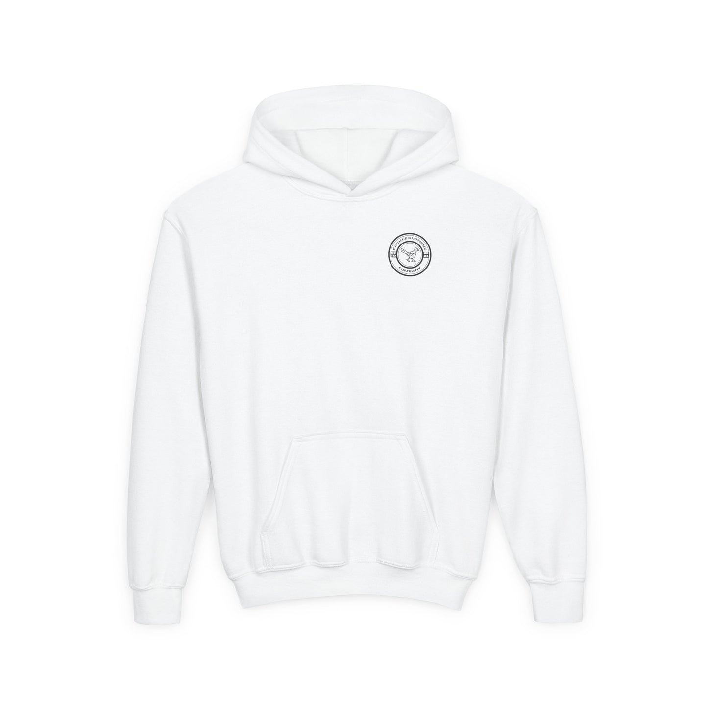 Youth Hoodie – Pheasant on Green Tractor “Cackle” Graphic