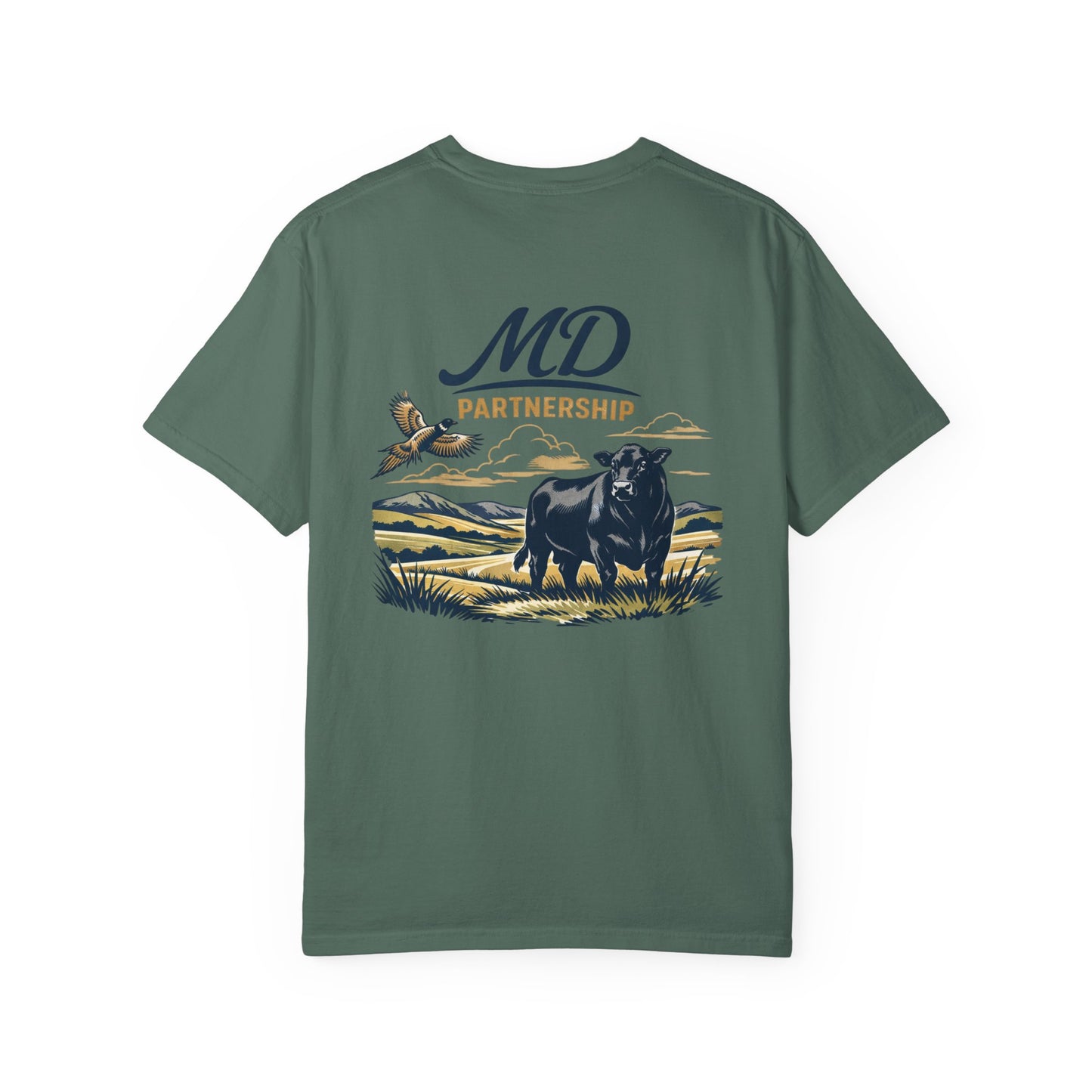 MD Partnership Ranch Tee — Cattle & Pheasant Graphic T-Shirt