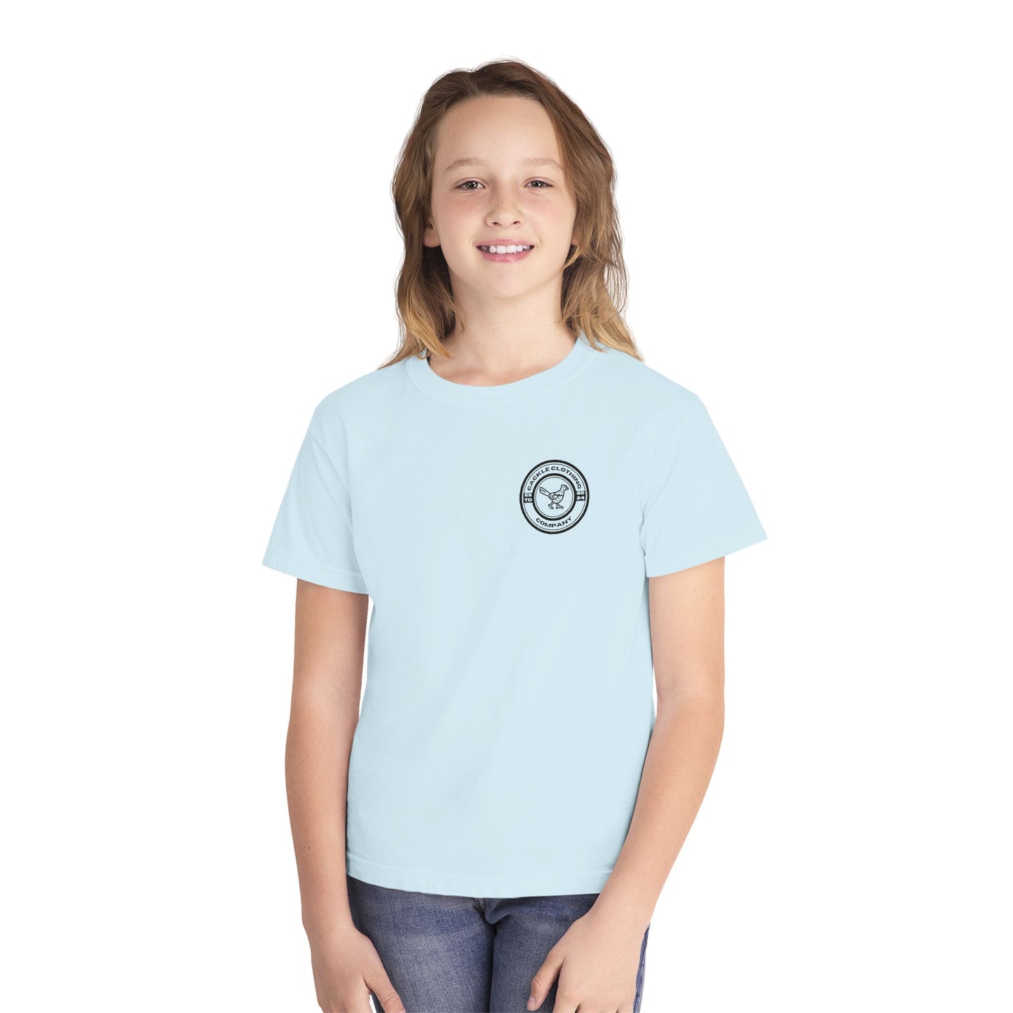 Youth Tee — Surfing Pheasant Graphic Tee (Mint)