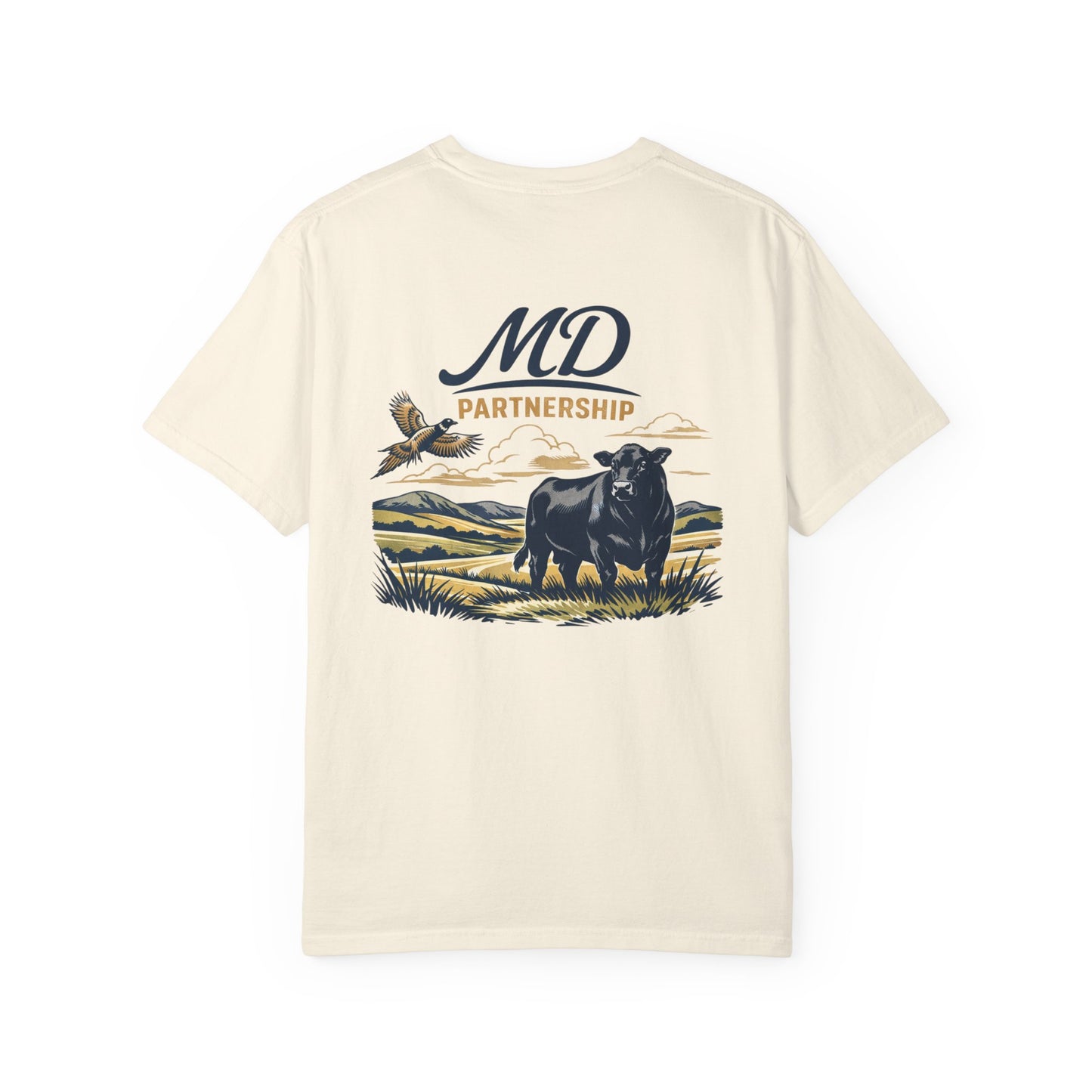 MD Partnership Ranch Tee — Cattle & Pheasant Graphic T-Shirt