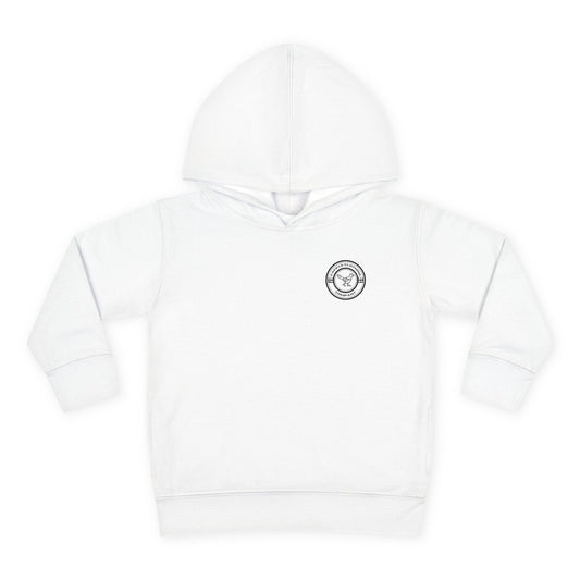 Toddler Hoodie — Pheasant on Tractor Graphic ("Cackle")