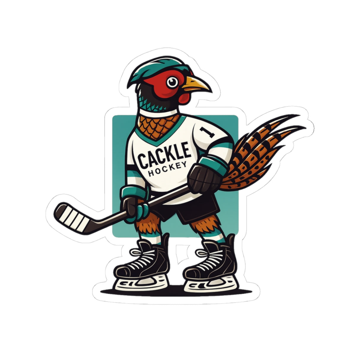 Cackle Hockey Sticker