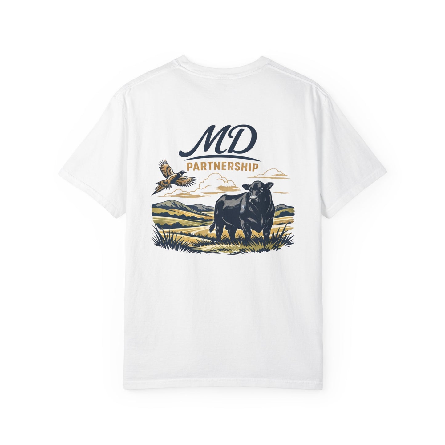MD Partnership Ranch Tee — Cattle & Pheasant Graphic T-Shirt