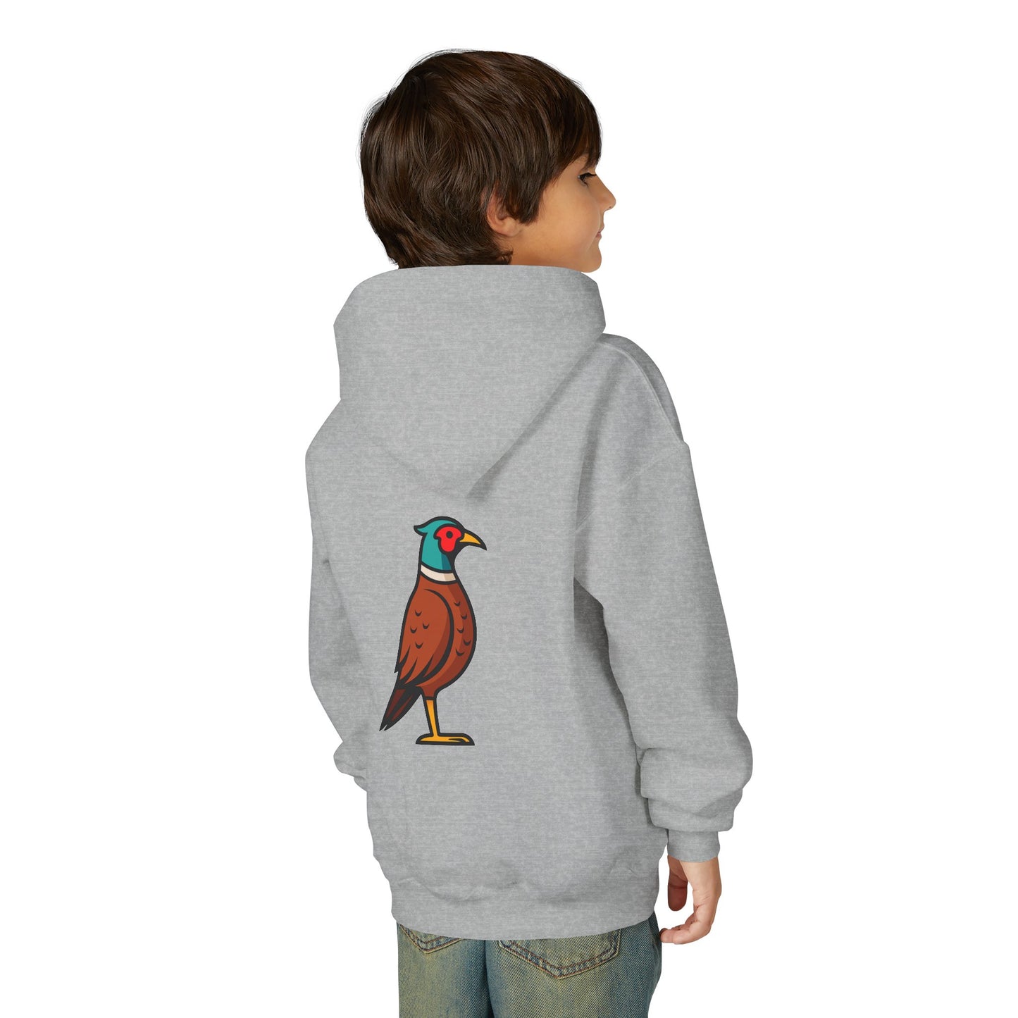 Kids Cartoon Cackle Bird Hoodie